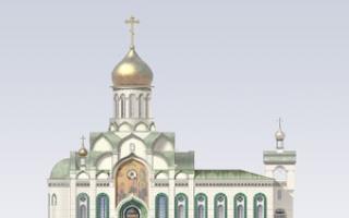 Dievkalpojumu grafiks Sv. Andreja Rubļeva baznīcā Ramenki Ramenku templis grafiks