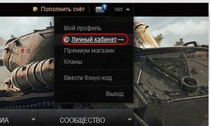 Nickname change function in World of Tanks Change name in tanks