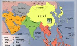 Ārvalstu Āzijas politiskā karte Āzijas kontūras karte drukāšanai A4