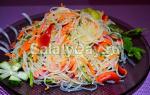 Funchose salātu receptes